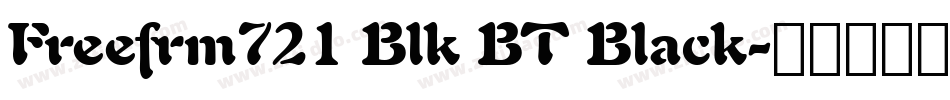 Freefrm721 Blk BT Black字体转换